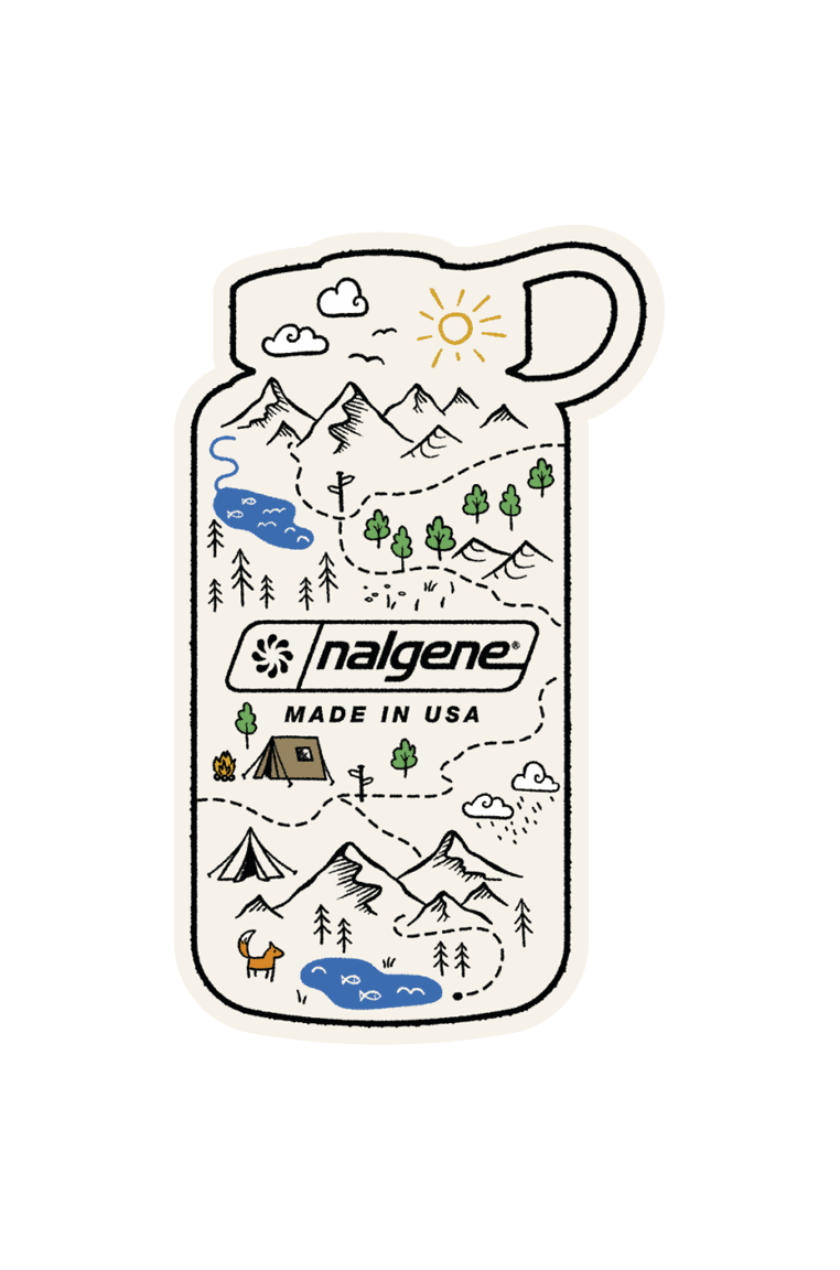 Nalgene Bottle Map Sticker - US 1790